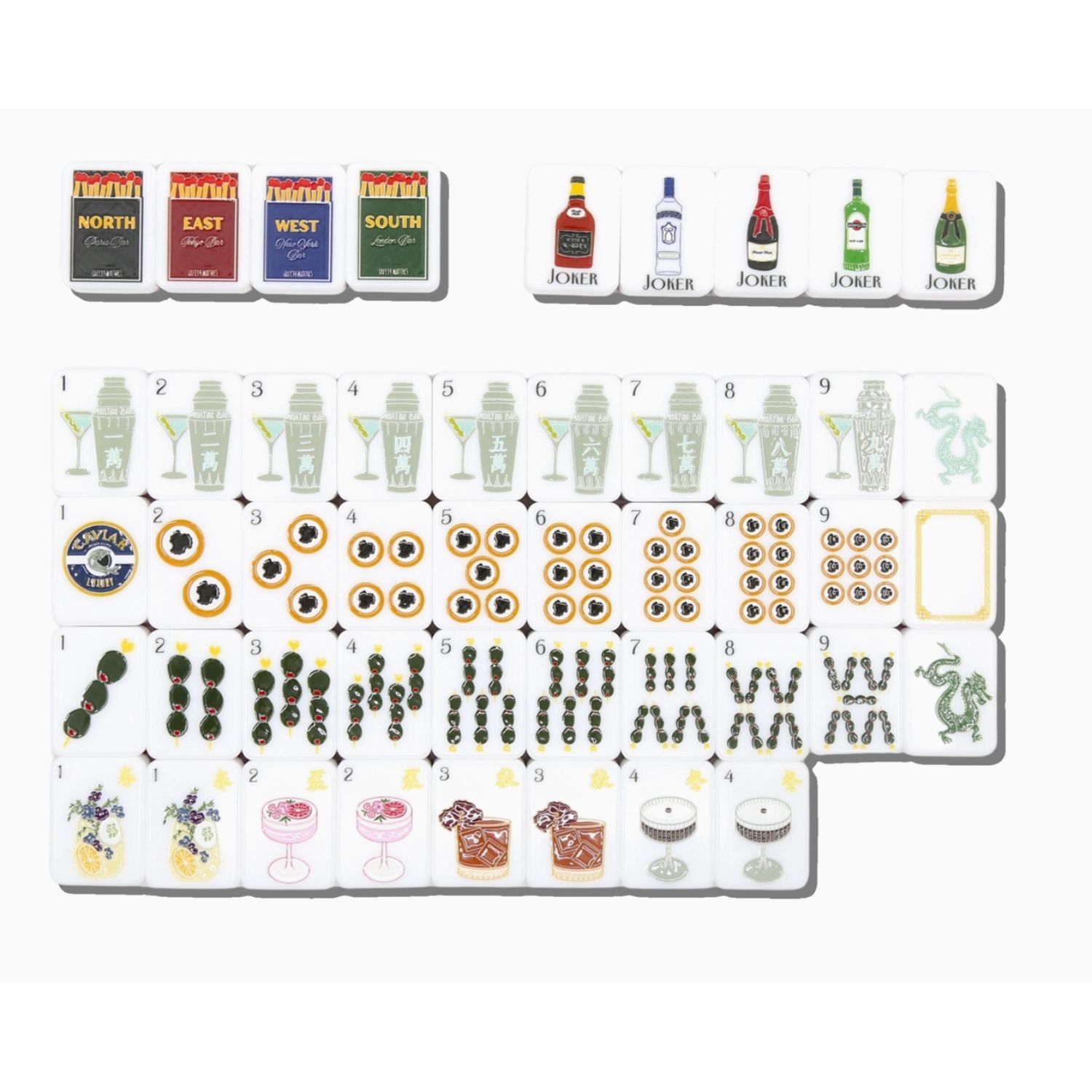 Solar Eclipse New York Cocktail Mahjong Set