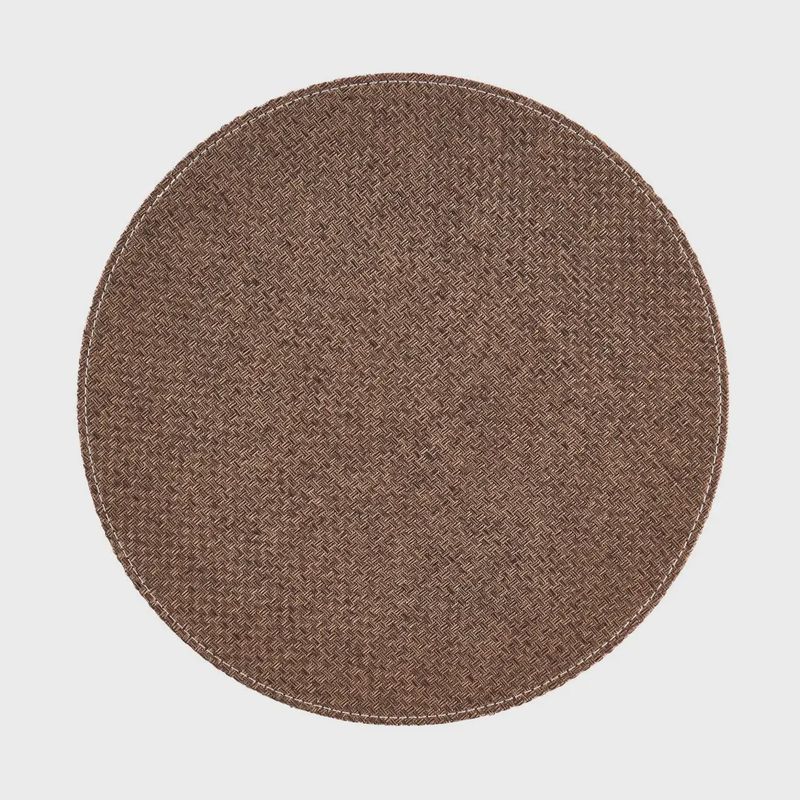 Faux Basket-Dark Brown Placemat