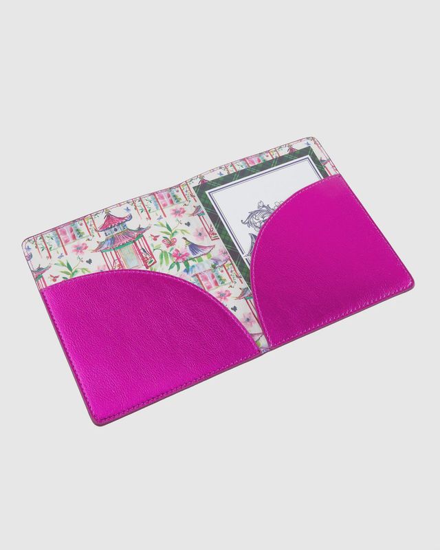 Metallic Hot Pink Mahjong Card Folio