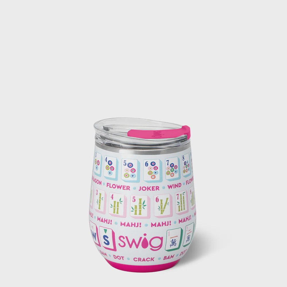 Swig Stemless Wine Cup | 12 oz | Mahjong