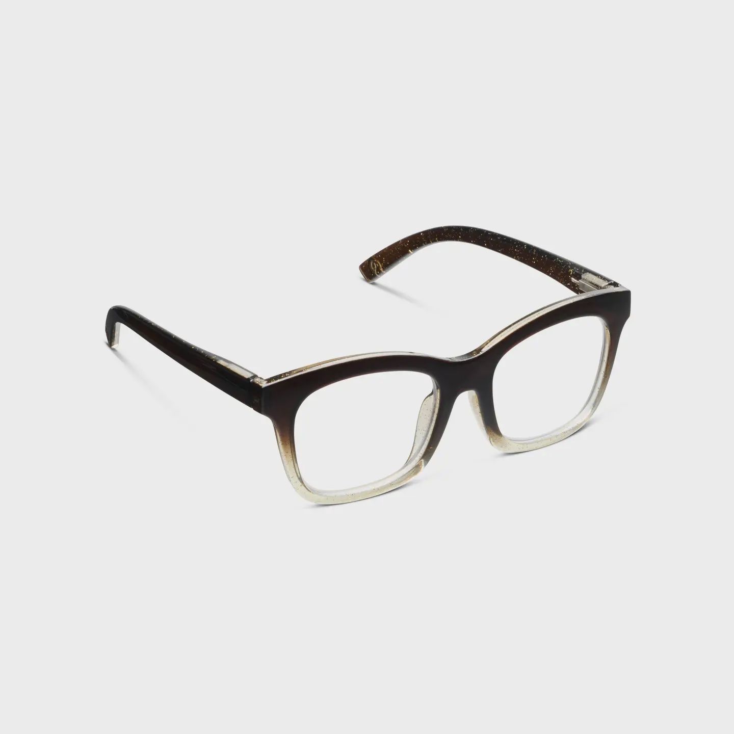 Peepers To the Maximalist Reading Glasses – Clear Glitter