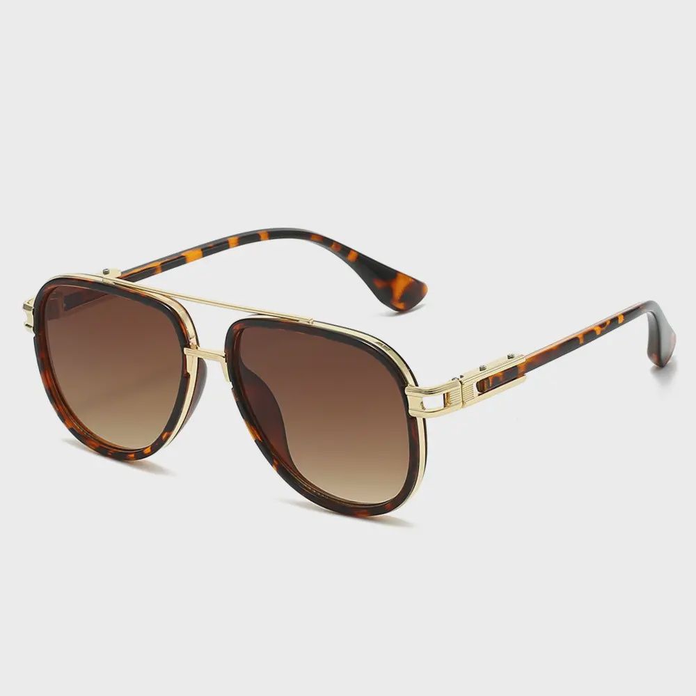 Classic Retro Double Bridge Sunglasses – Tortoise