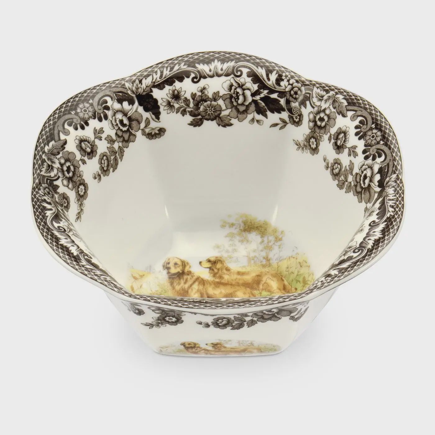 Spode Woodland Nut Bowl 6" (Golden Retriever)