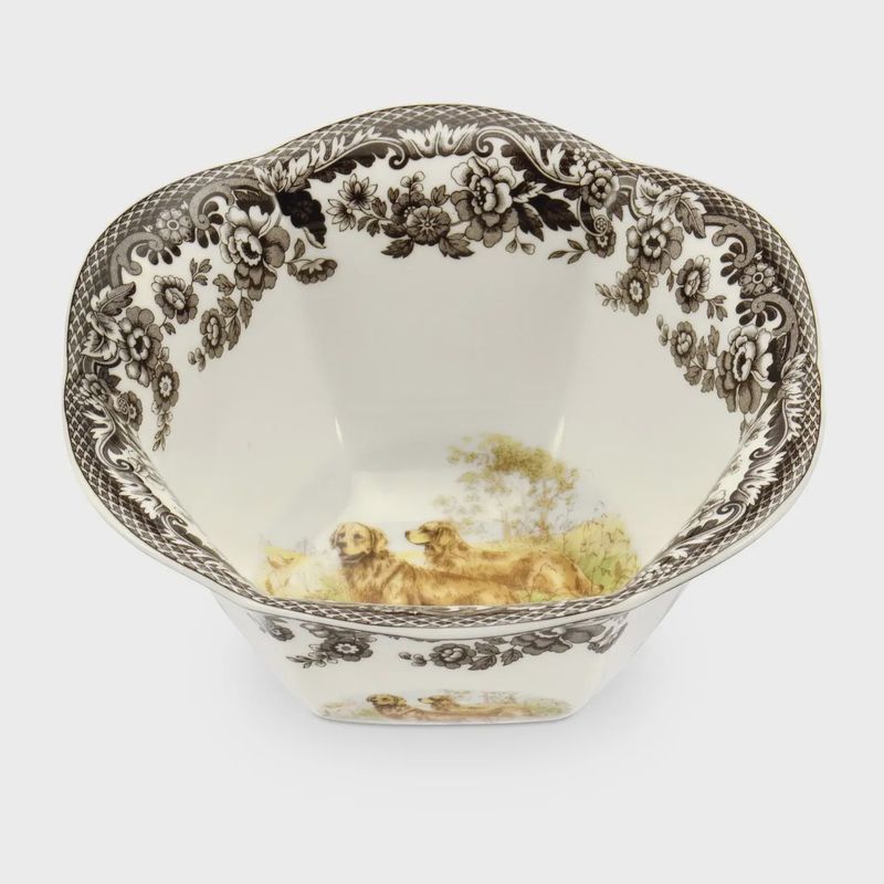 Spode Woodland Nut Bowl 6" (Golden Retriever)
