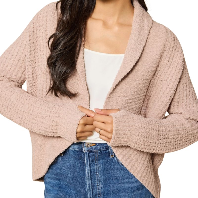 Waffle Marshmallow Cocoon Cardigan – Coco