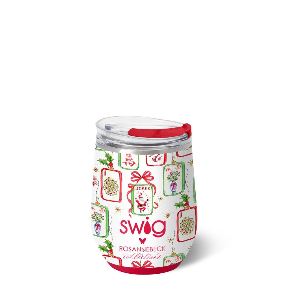 Merry Mahjong Stemless Wine Cup 12oz