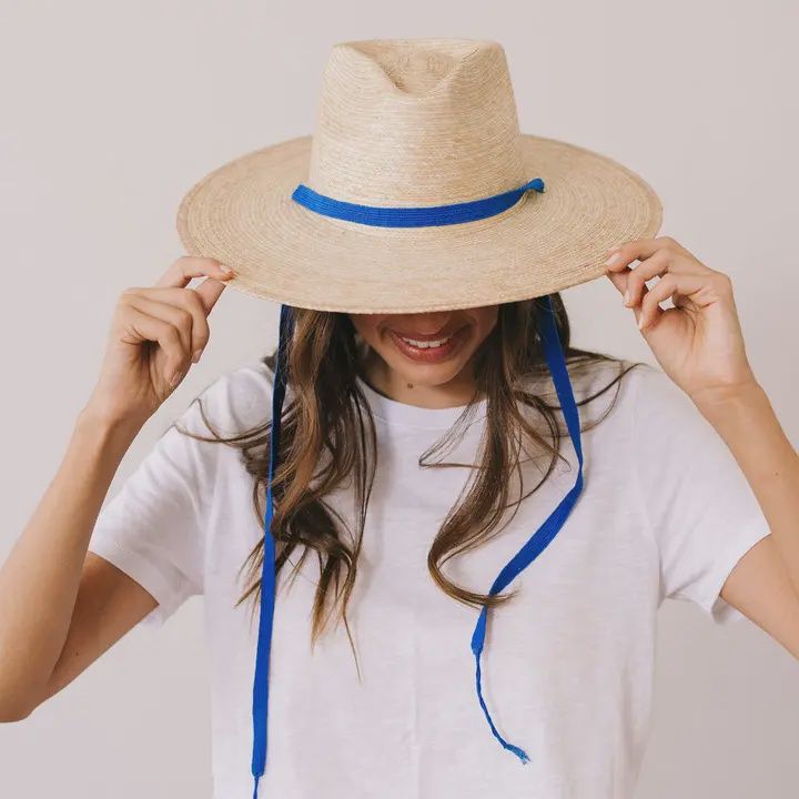Blue Removable Sun Hat Strap