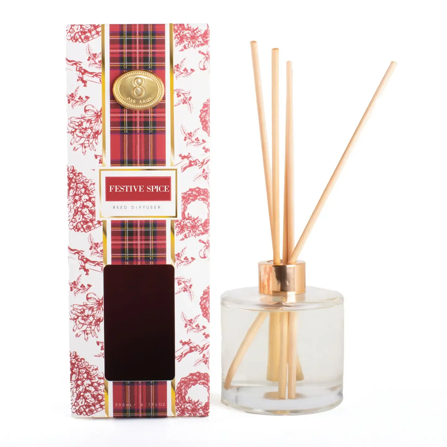 Festive Spice Holiday Reed Diffuser – 6.7 oz