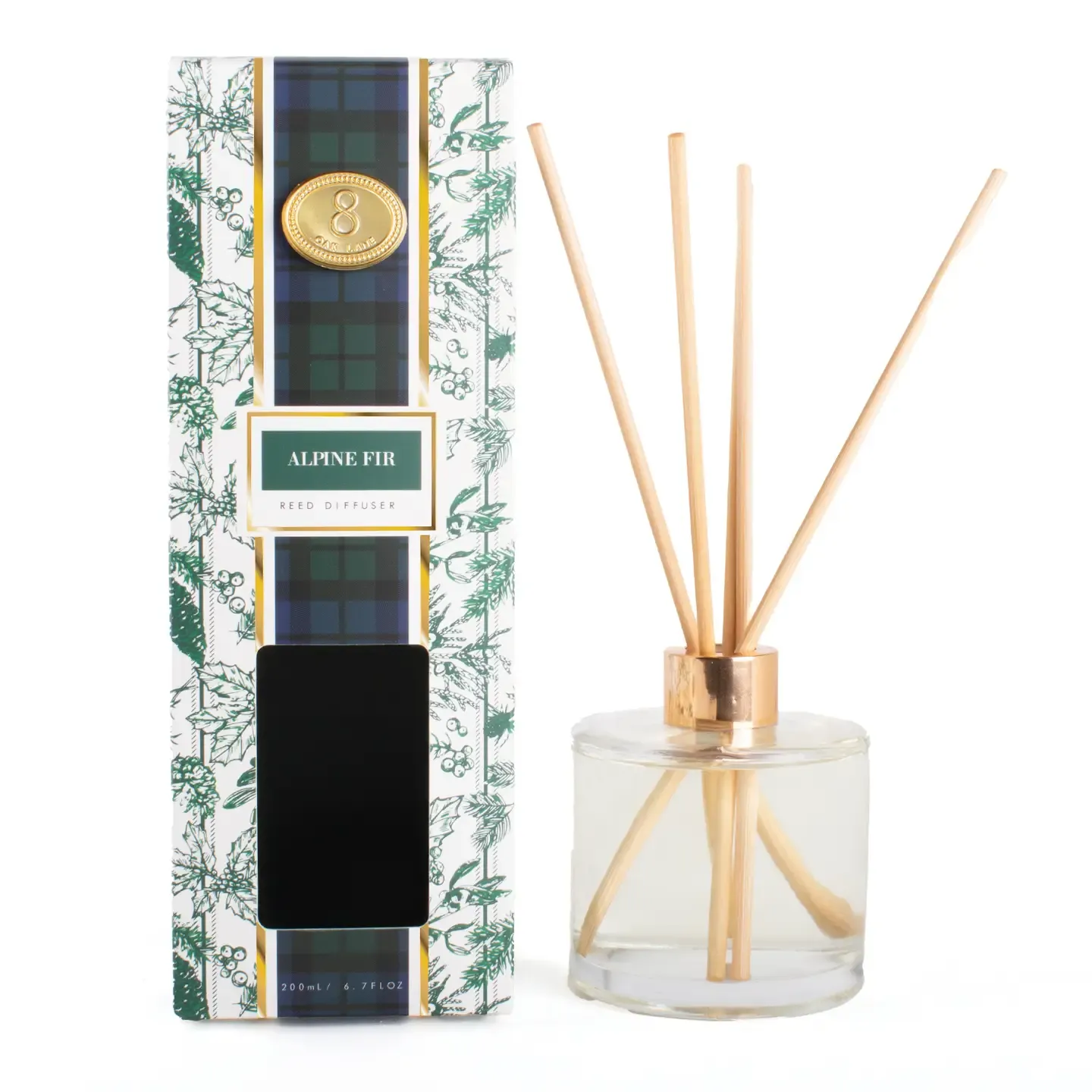 Alpine Fir Toile Reed Diffuser – 6.7 oz