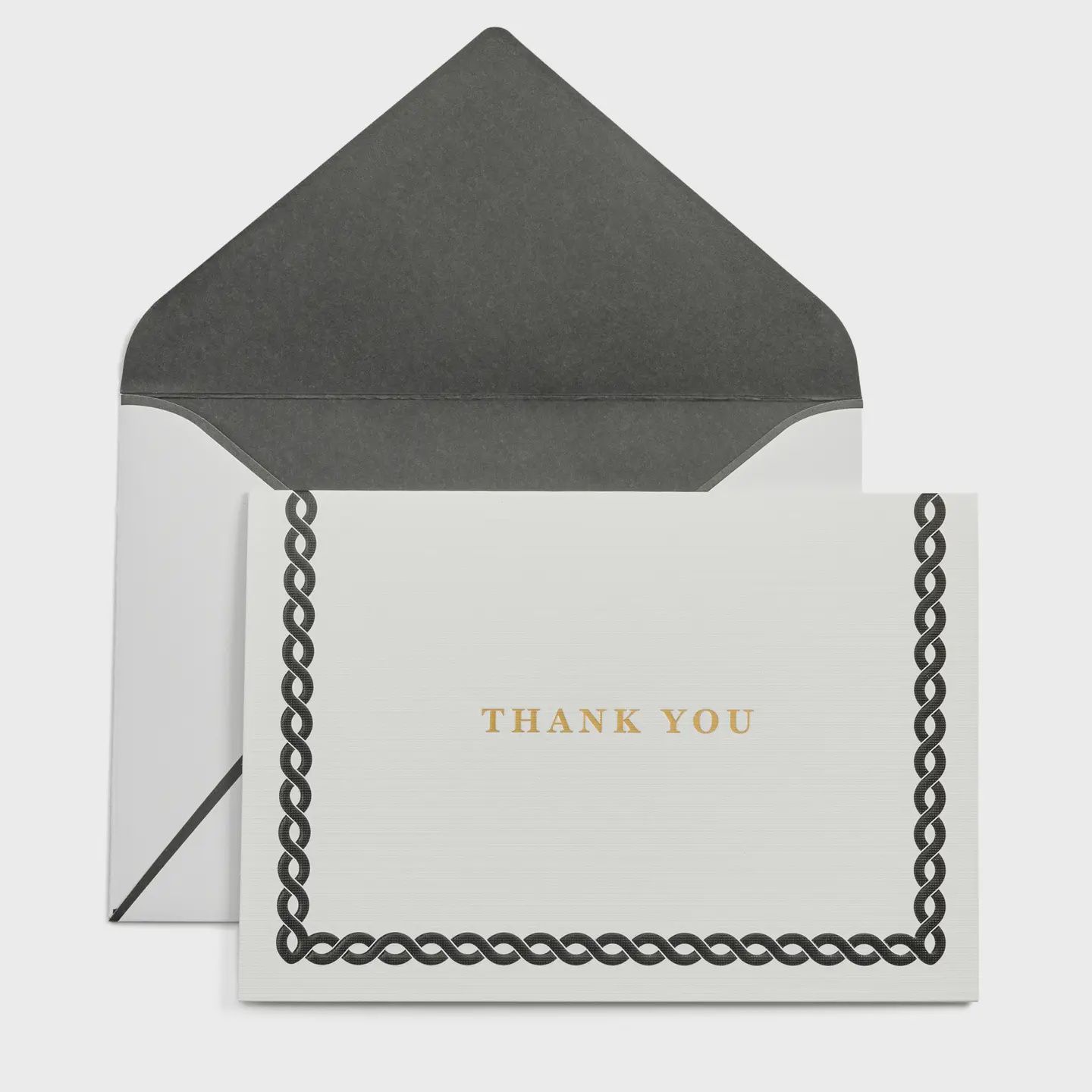 Black Rope City Chic Thank You Boxed Cards (Set of 14)