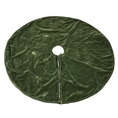 Velvet Tree Skirt – Sage Green