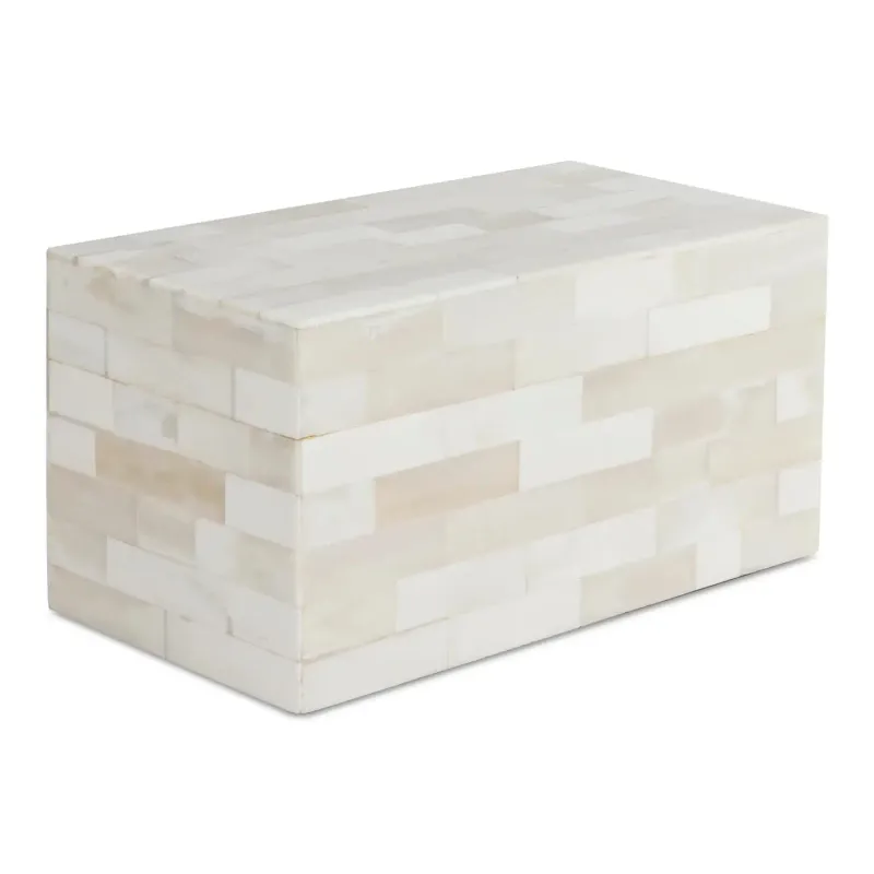 Decorative Box White Bone Inlay Pattern – 10" x 5" x 5"