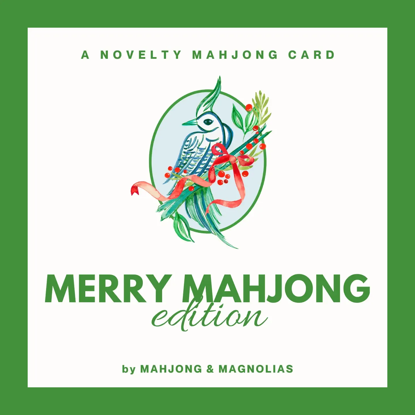 Merry Mahjong: Novelty Mahjong Playing Card