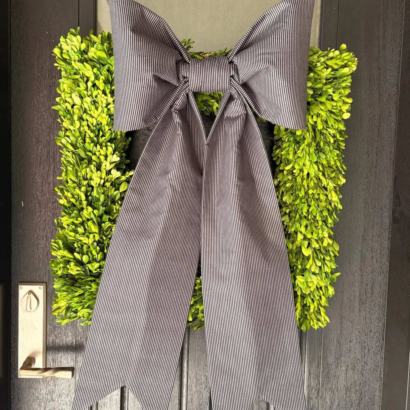 The Black Tie Ticking Bow