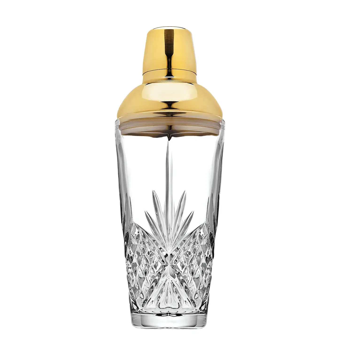 Dublin Crystal Martini Shaker – Gold Cap