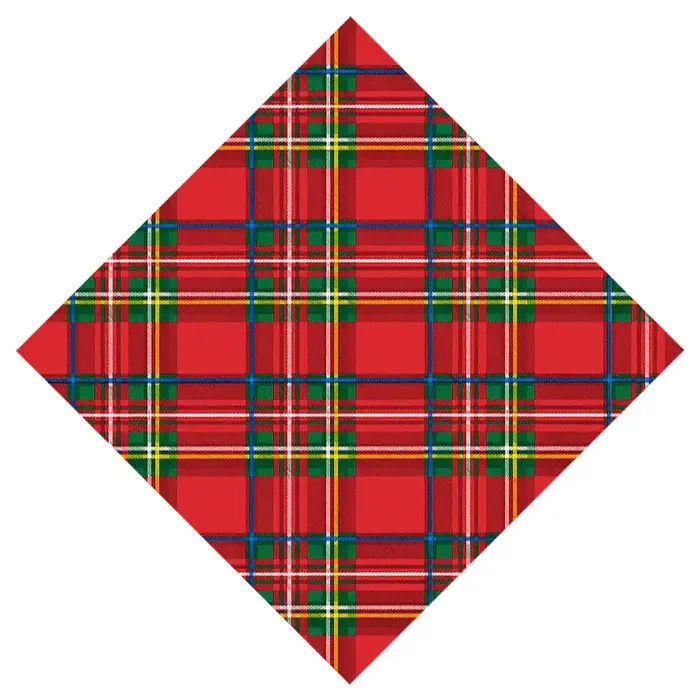 Tartan Plaid Paper Cocktail Napkins