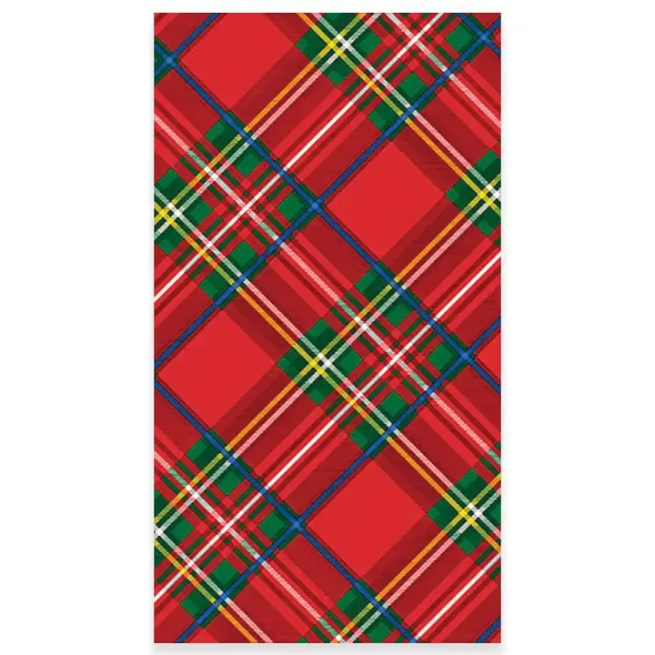 Tartan Plaid Paper Guest Towels