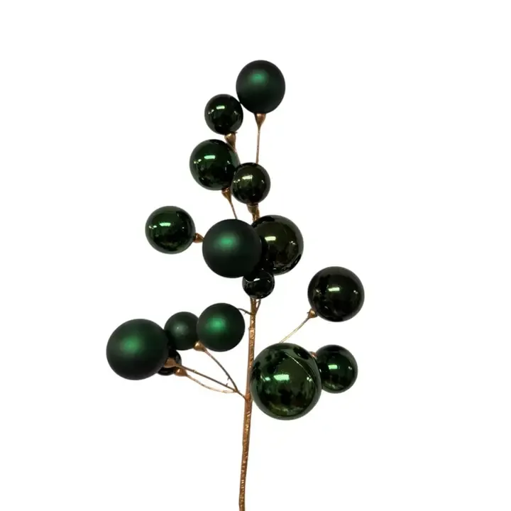 Mixed Shiny &amp; Matte Ball Spray – 30" | Hunter Green