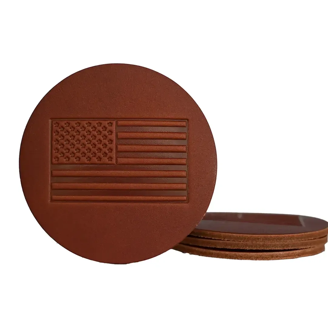Patriotic Leather Coasters