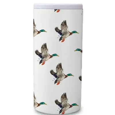 White Flying Duck Can Cooler