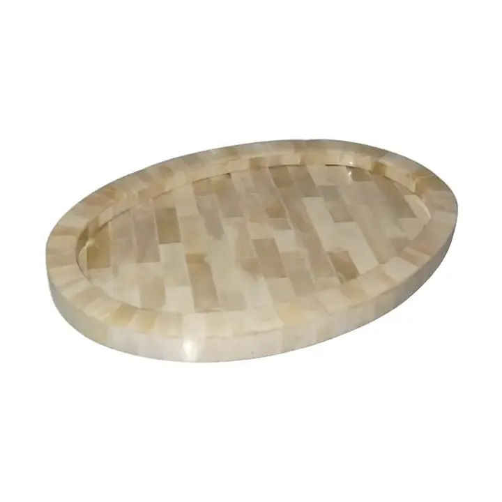 Oval Genuine Ox Bone Tray | 12"