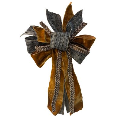 Camel, Chevron &amp; Rhinestone Bows Approx 26" Long x 15x Wide