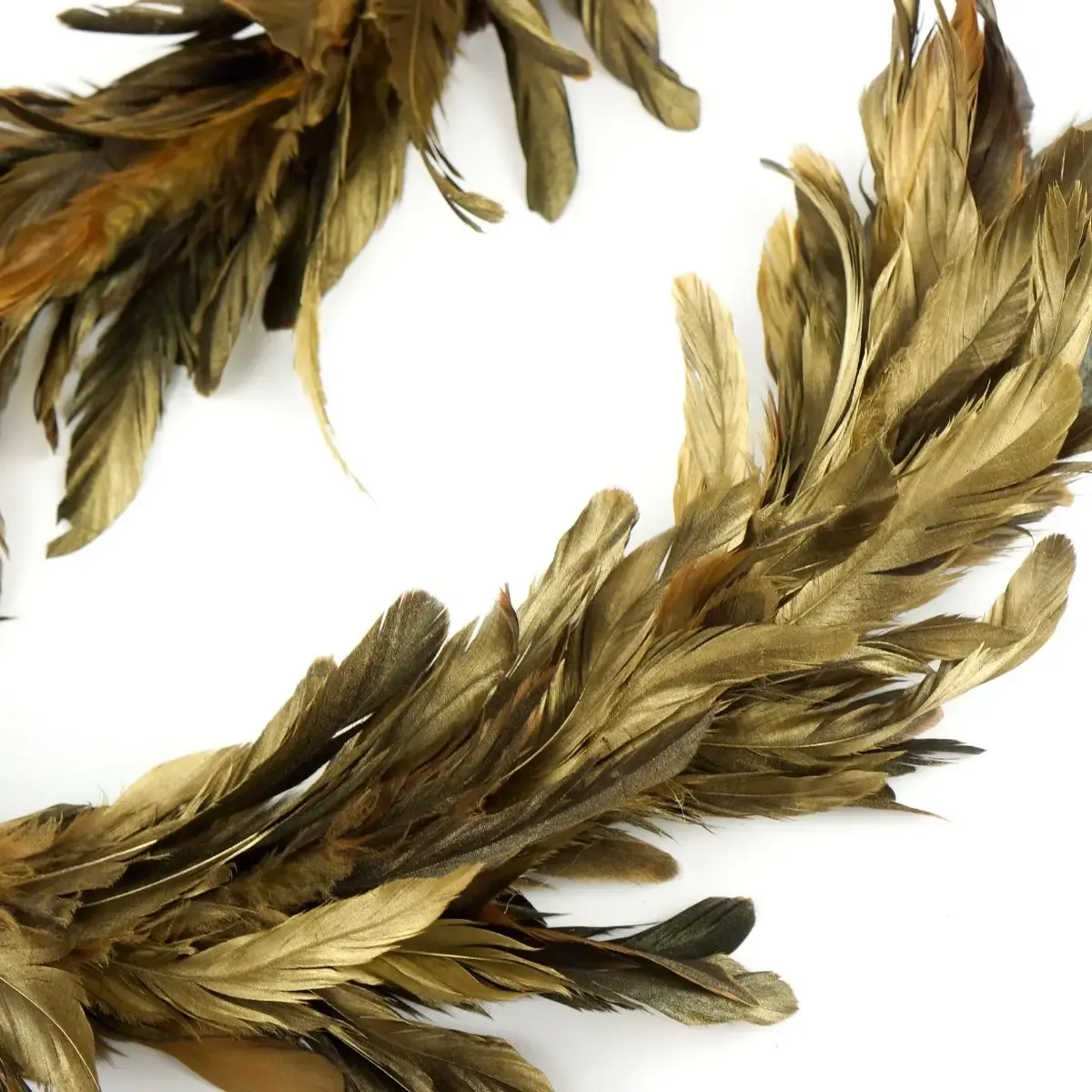 Metallic Gold Feather Garland | 50"