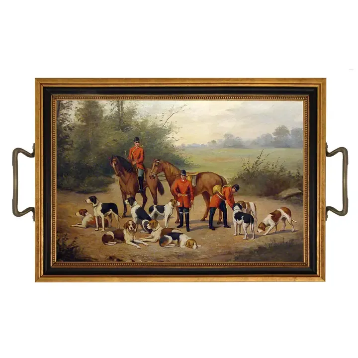Ready for the Hunt Tray with Brass Handles