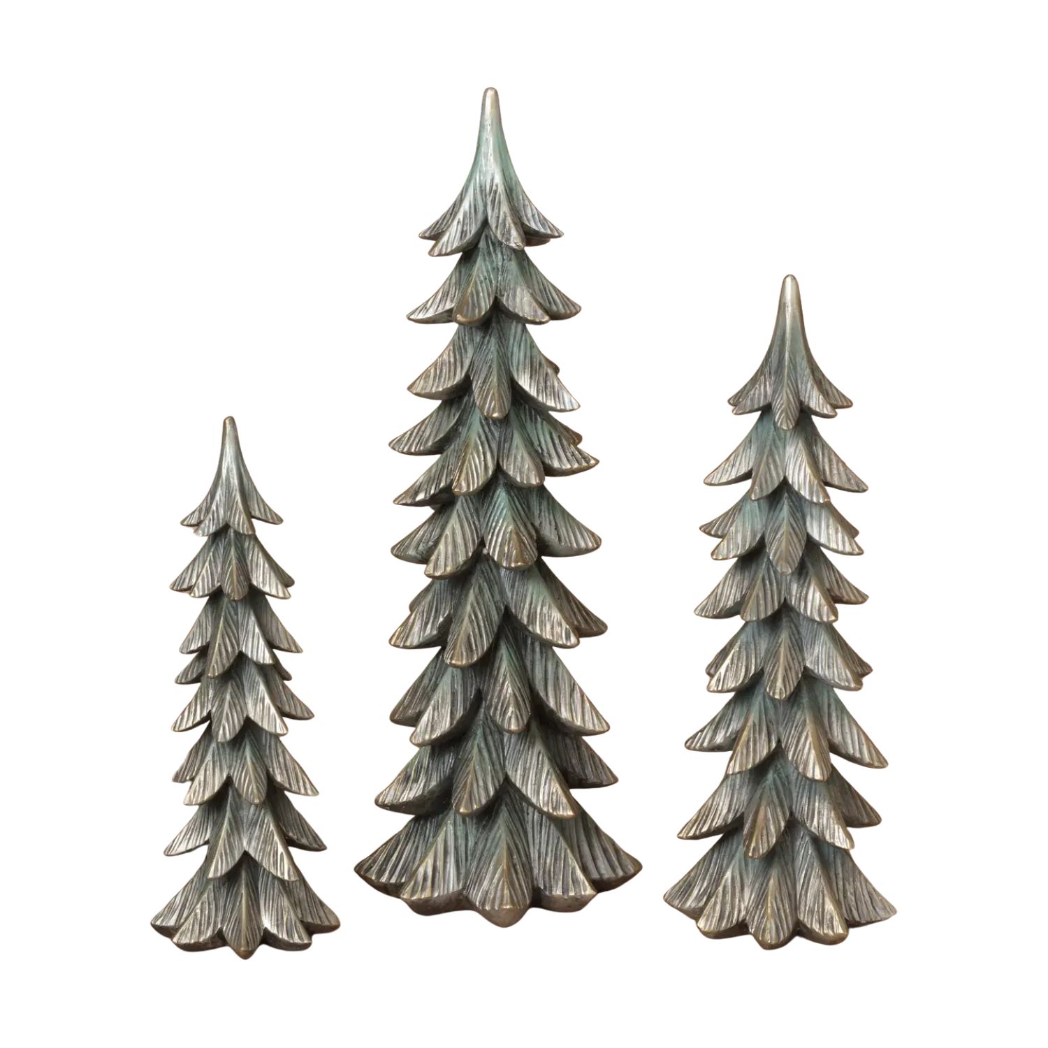 Silver Resin Christmas Tree