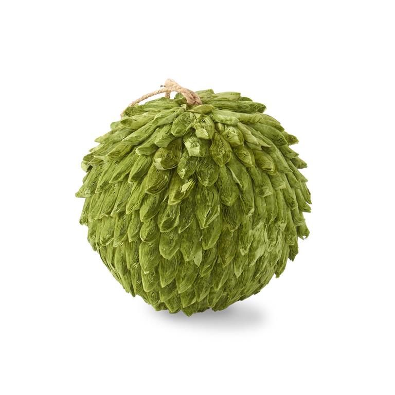 6" Green Petal Leaf Ball