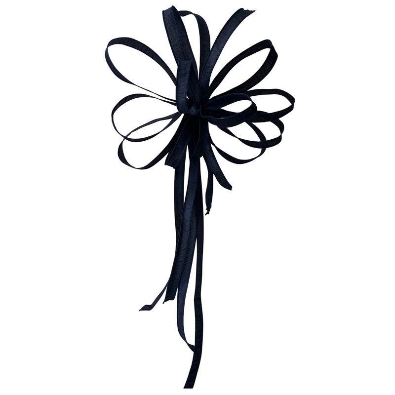 Navy Single Ribbon Bow Approx. 33" Long x 18" Wide