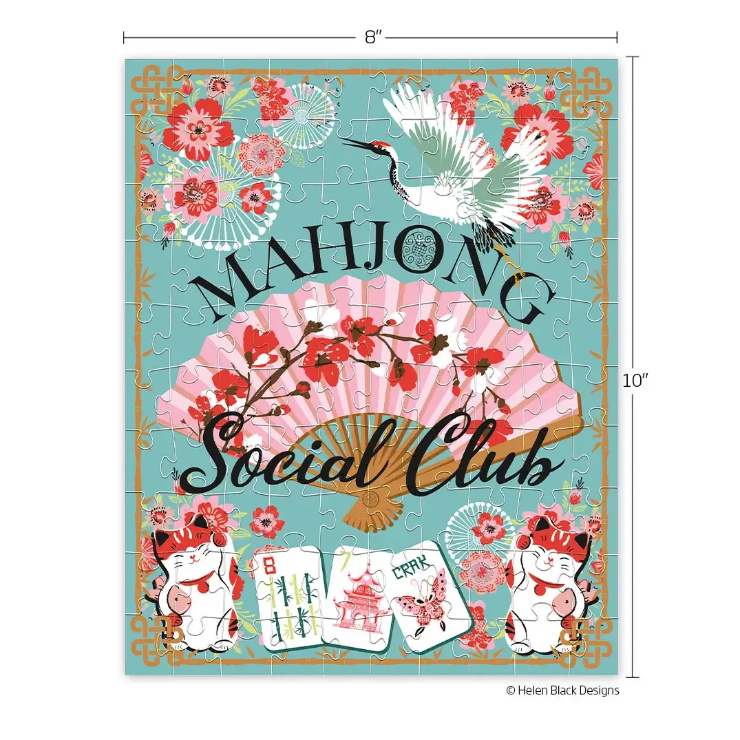 Mahjong Social Club 100 Piece Puzzle