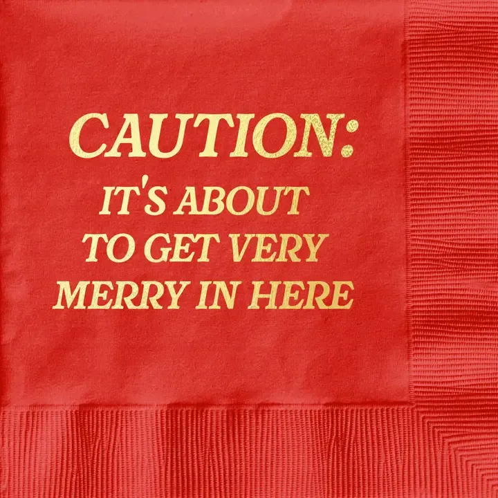 Very Merry - Funny Holiday Napkin