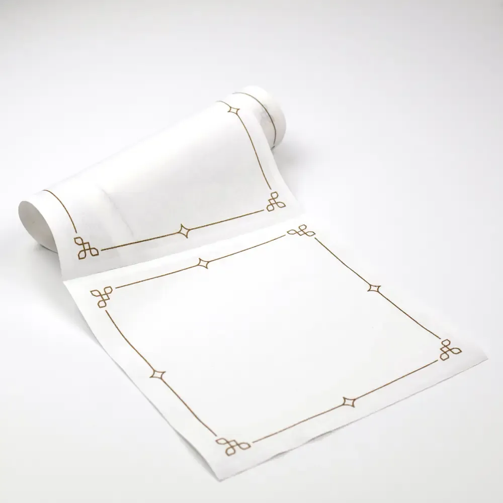 Party/Lunch Napkins | Golden Luxe Disposable Cotton