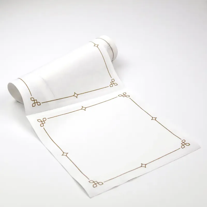 Party/Lunch Napkins | Golden Luxe Disposable Cotton