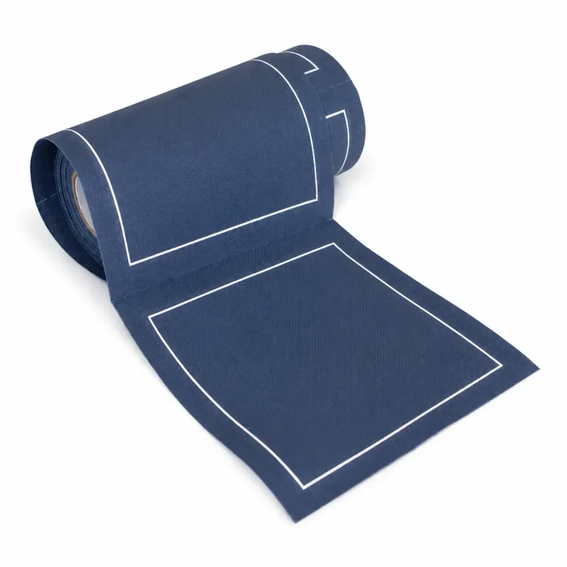 Mystic Blue Disposable Cotton Cocktail Napkin Roll