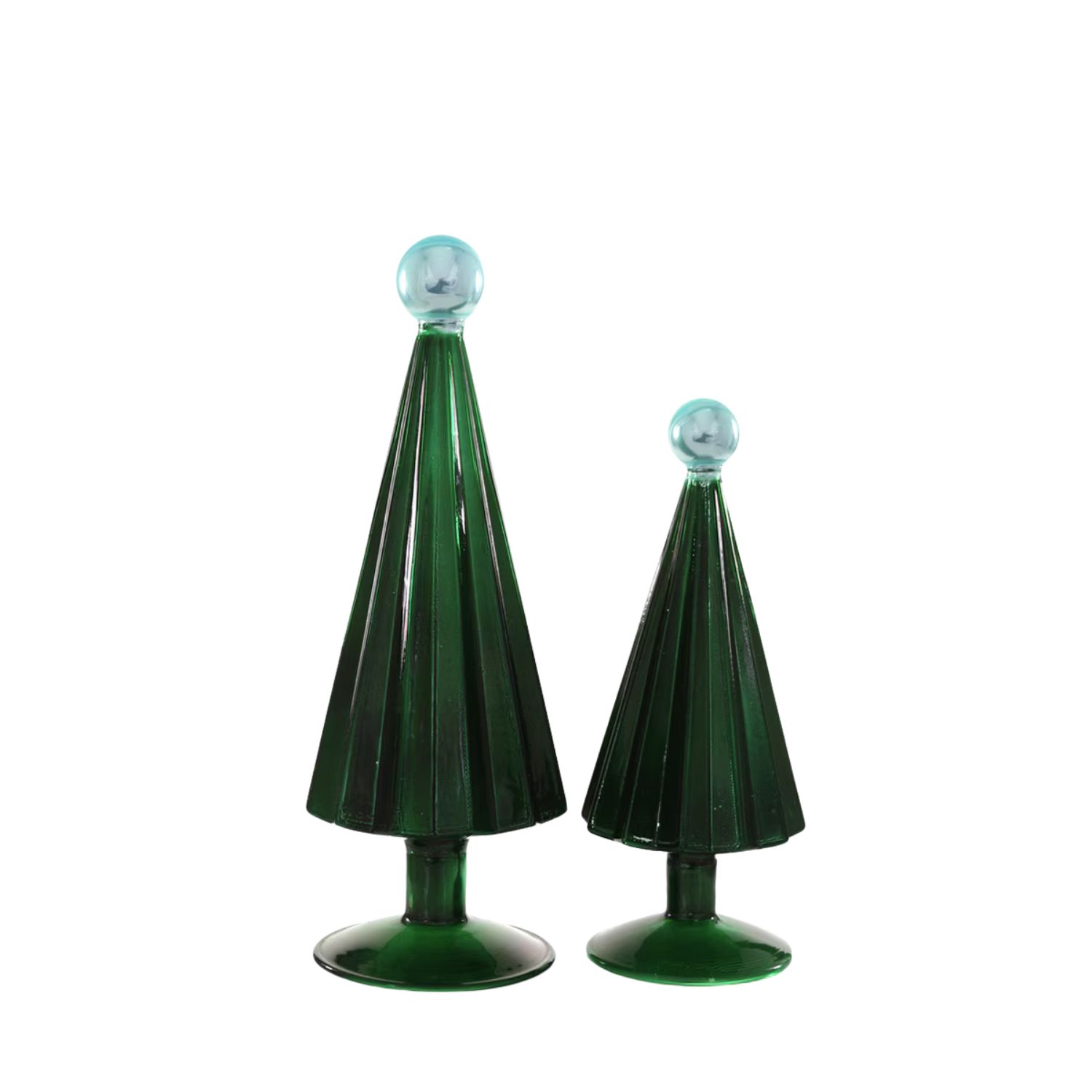 Juniper &amp; Sky Pleated Glass Tree - 2 Sizes
