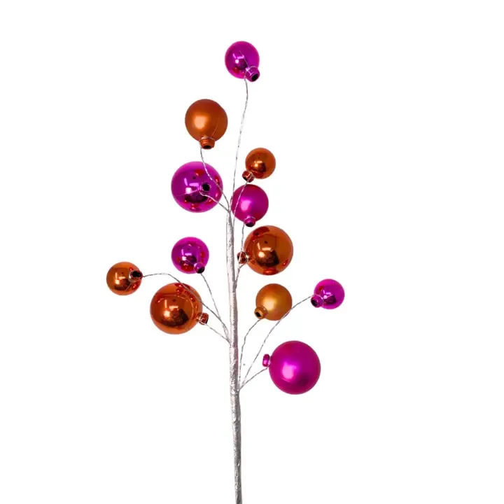 Hot Pink &amp; Orange Ornament Picks