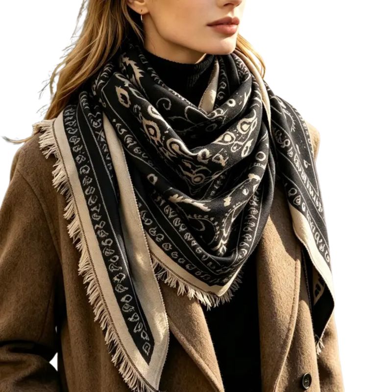 Soft Triangle Bandana - Black