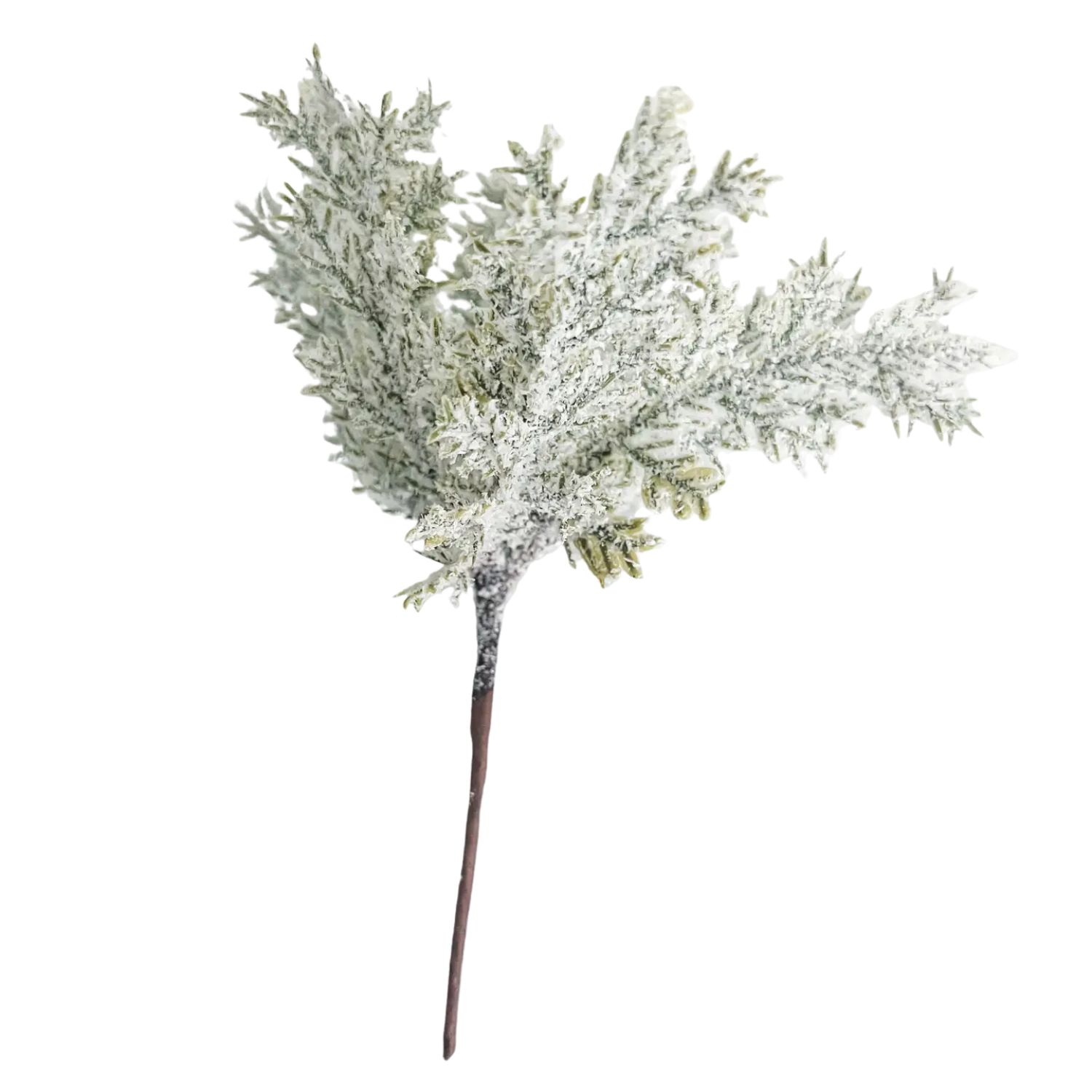 Frosted Evergreen Pick Stem