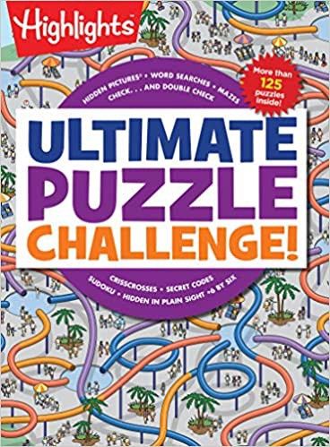 Ultimate Puzzle Challenge!: 125+ Brain Puzzles for Kids, Hidden Pictures, Mazes, Sudoku, Word Searches, Logic Puzzles and More, Kids Activity Book for