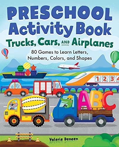 Preschool Activity Book: Trucks, Cars, and Airplanes