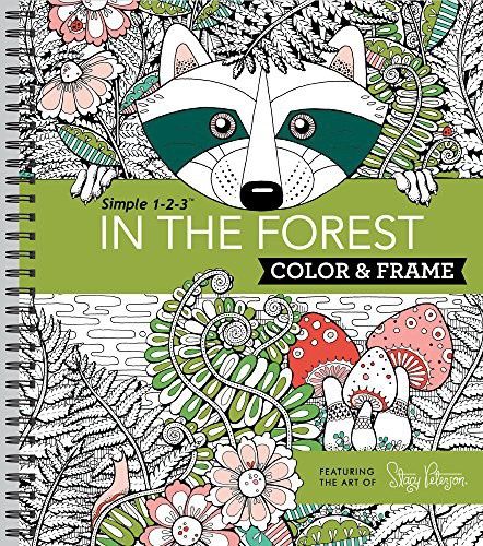 Color &amp; Frame - In the Forest (Adult Coloring Book)