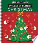Brain Games - Sticker by Number: Christmas (28 Images to Sticker - Christmas Tree Cover): Volume 2