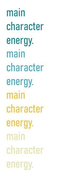 Main Character Energy Bookmark