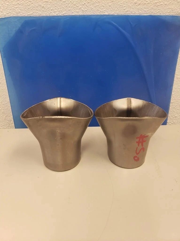 SOLD AS EACH – STEEL WELD-ON HEADER COLLECTOR, 2into 11 5/8″ O.D. PRIMARIES 2″ OD OUTLET 3″ LONG