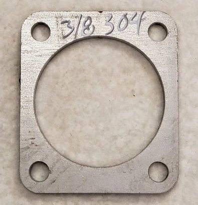 T4 STAINLESS TURBO FLANGE WITH 3″ CENTER HOLE (ONE FLANGE, 3/8″ THICK)