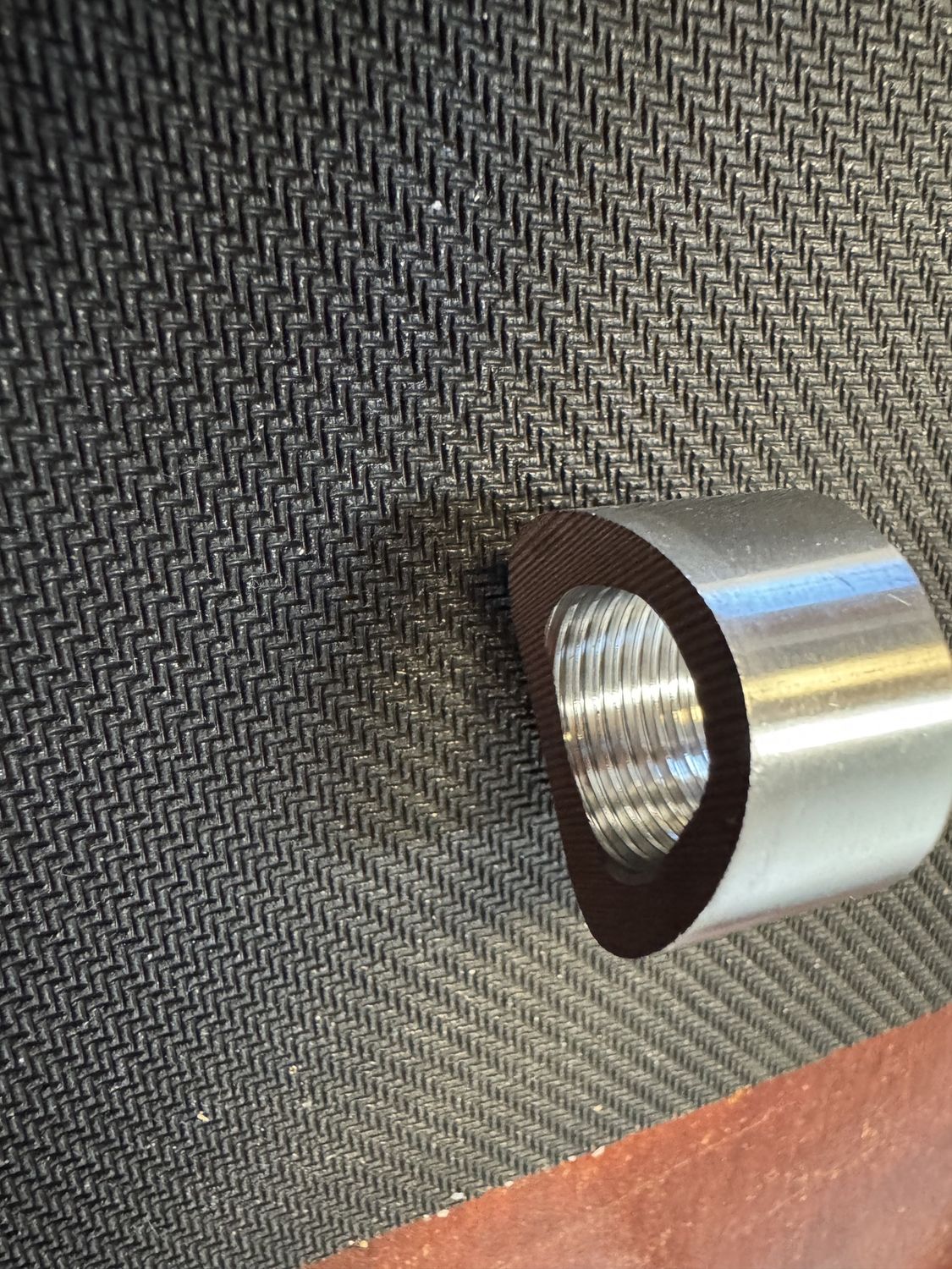 STAINLESS STEEL OXYGEN SENSOR BUNGS, STYLE: COPED EDGE