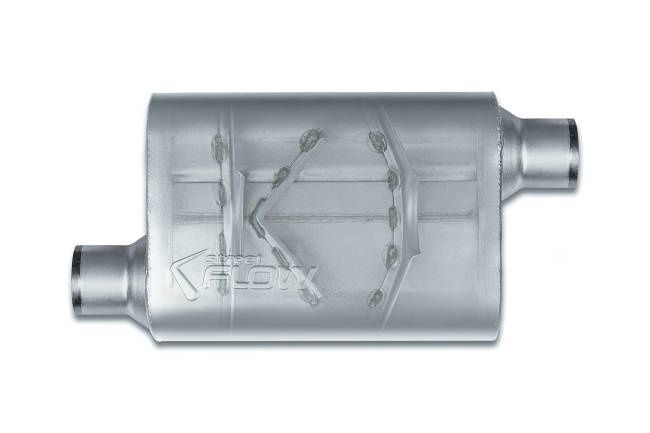 Street Flow 2-Chamber Performance Muffler | 3" Offset In / 3" Offset Out |
