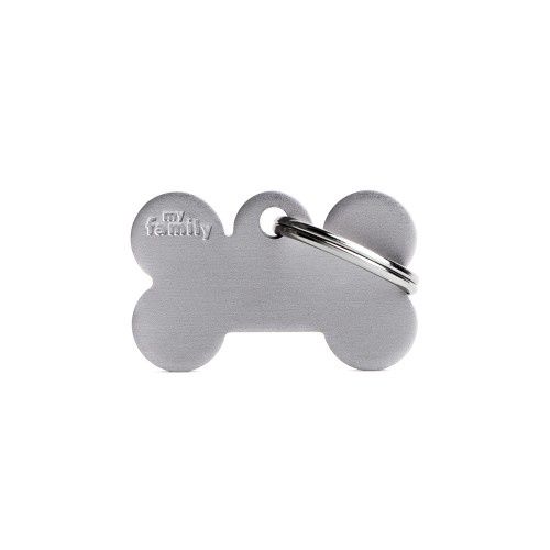 Tag Aluminum Small Bone Grey